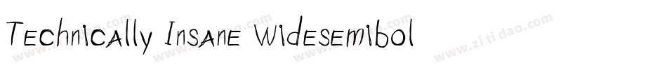 Technically Insane Widesemibold字体转换